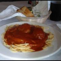 Spaghetti · Include Italian bread and meatballs or sausage.