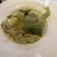 Caesar Salad · Romaine lettuce, Caesar dressing and focaccia croutons. 