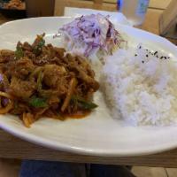 Spicy Pork Over Rice · 