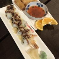 Fried Spring Roll · Fried vegetable roll with sweet plum sauce.(5)