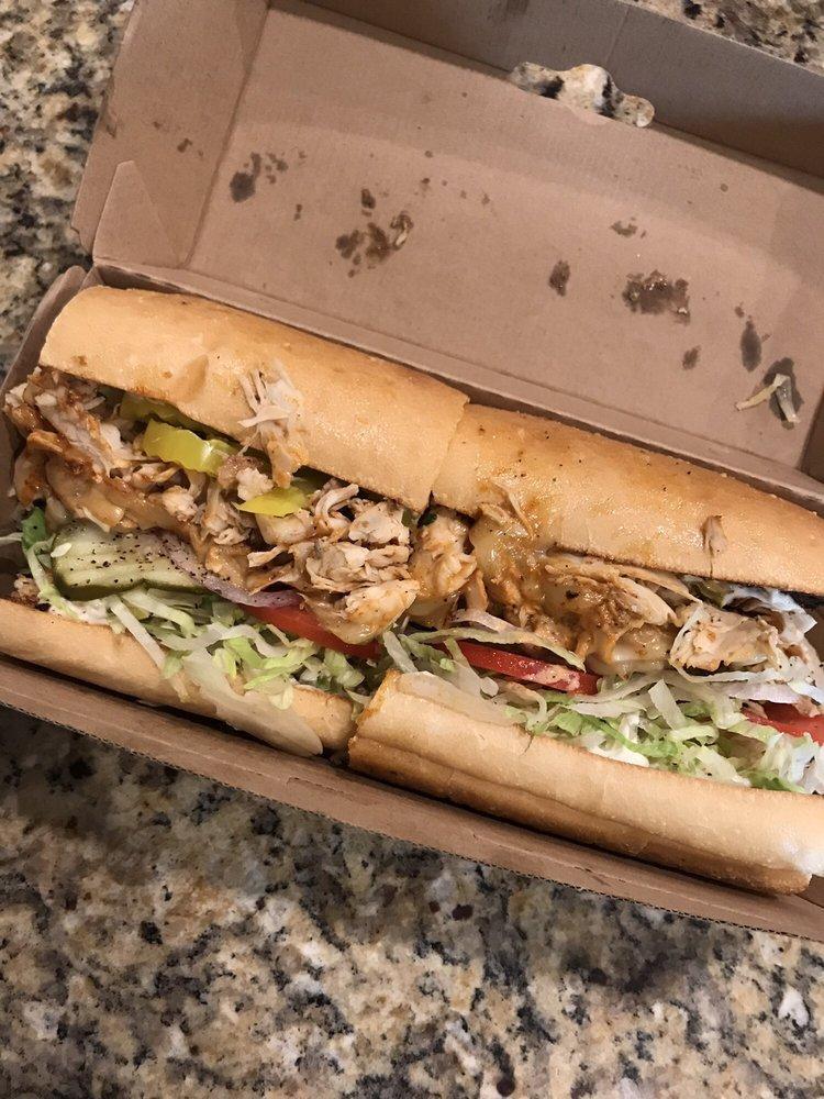 Chipotle Chicken · Grilled chicken breast, Deli Delicious homemade chipotle sauce, and Jack cheese all melted together.  Comes with THE WORKS!
