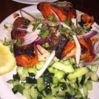 Tandoori Salmon Kebab Meal · 
