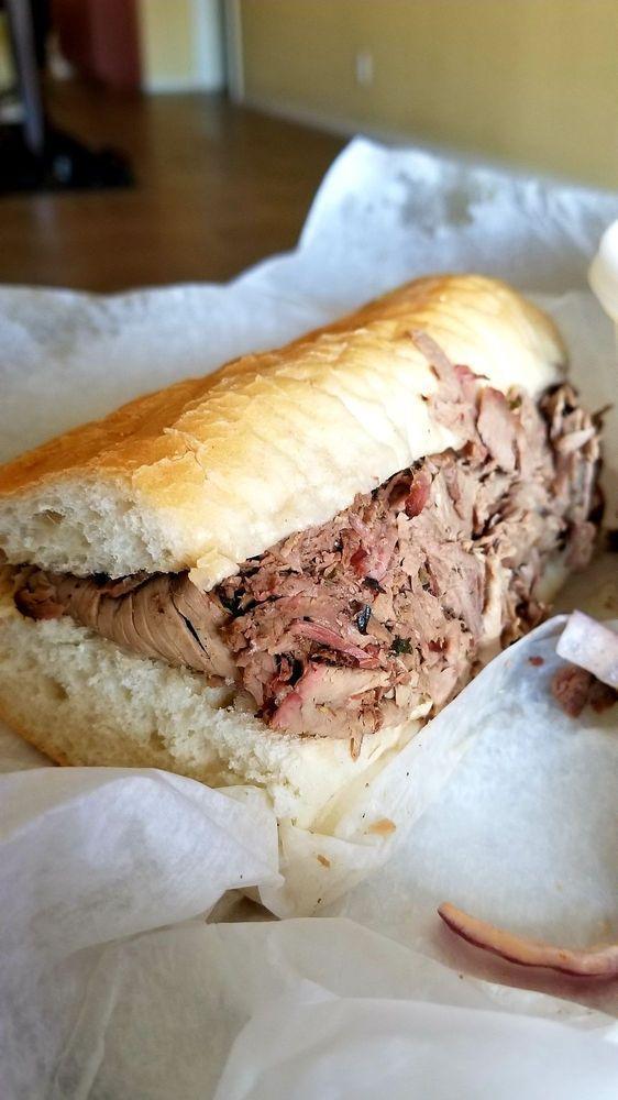 Italian Beef Sandwich · Our own homemade recipe. Thinly slice and cooked its own juice. Served on French bread. Add toppings for an additional charge.