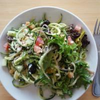 Zucchini Noodle Greek Salad · 