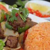 Vietnamese Shaken Beef W/tomato Rice · 