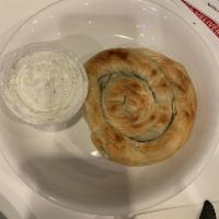 Spinach Pie · Pie made from spinach, cheese, and and phyllo dough.