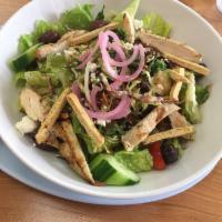 Greek Garlic Chicken Salad · 