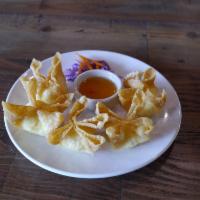 5 Piece Crab Rangoon · Cream cheese with crab meat wrapped in wonton skin.