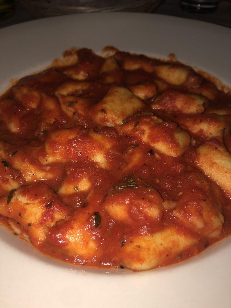 Stuffed Gnocchi Arrabbiata · Filled with spinach and ricotta cheese in our homemade spicy arrabbiata sauce