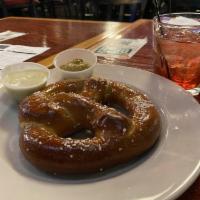 Soft Pretzel · With house spicy mustard ＆ cheese sauce.
