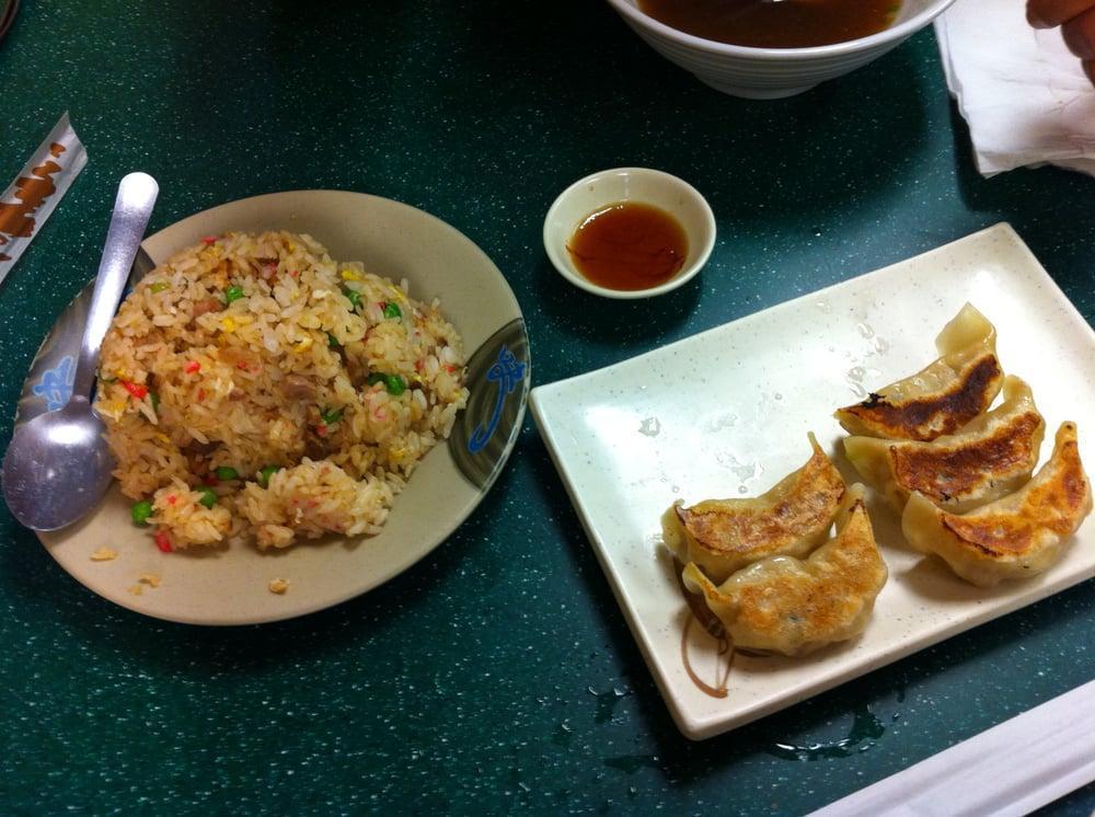 Mini Ramen, Mini Fried Rice & 4 Pieces Gyoza · 