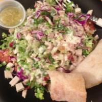 Alejo's Salad · Our chopped Italian salad takes it up a notch by adding turkey, bacon, red cabbage, and our ...