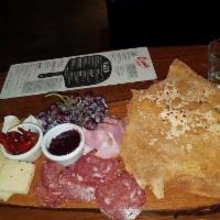 The Perfect Picnic · Rotating artisanal house-smoked meats, gourmet cheeses, grapes, lemon pepper crackers, Calab...