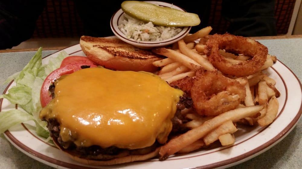 Cheeseburger · Choice of American, Muenster, Swiss, cheddar, or pepper jack cheese.