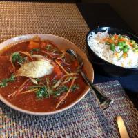 Vindaloo · A popular dish in the Goa region of India. The name vindaloo meaning flavored with wine and ...