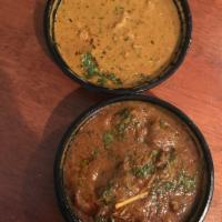 Methi Murgh · Our version of slow cooked chicken in a nutty, fenugreek and velvet sauce.