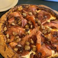 All Meat Orgy Pizza · 