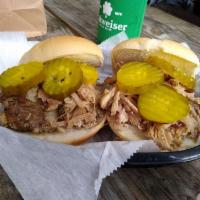 House Smoked Pulled Pork Sandwich · 
