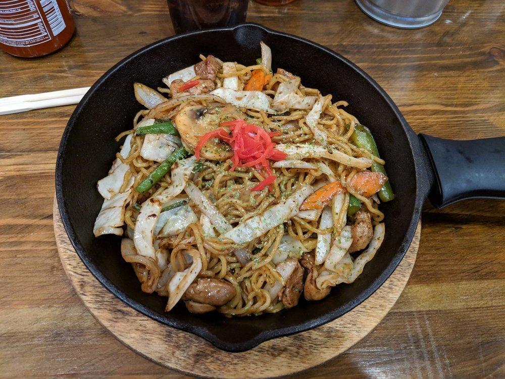 Yakisoba · Egg noodles and vegetables stir-fried in our special sauce with your choice of protein.