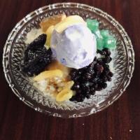 Halo Halo Special · Filipino style served with ice cream on top.