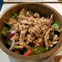 Tuna Salad · Baby mix, arugula, tuna, tomato, Tropea red onions and white beans. Gluten free.