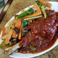 Lamb Shank Lunch · Rice and veggies. Please call and check if we have it