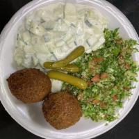 Kibbeh · Spiced ground beef made with bulgar wheat