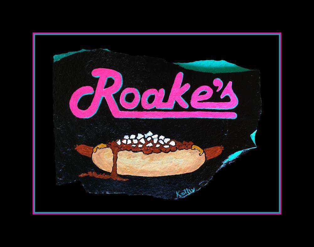 Roake's · Burgers · Hot Dogs · Sandwiches