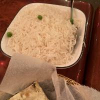 Basmati Rice · Cumin flavored rice.