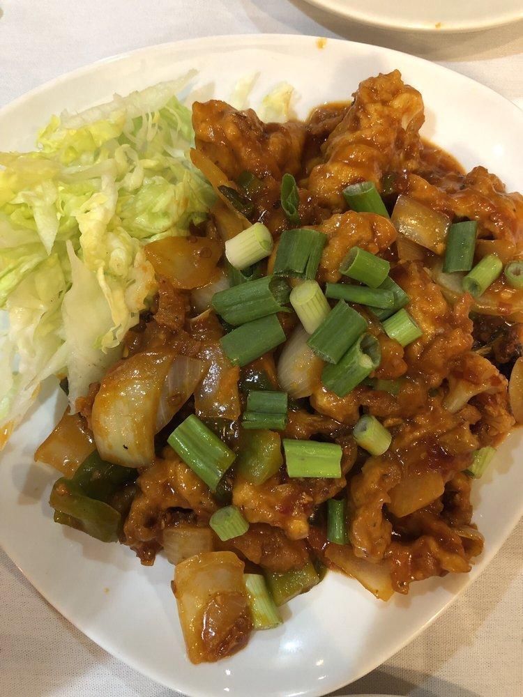 Gobi Manchurian · Deep fried cauliflower florets with a spiced corn flour batter.