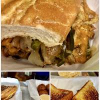 Brisket Melt · Start with our chopped brisket, add caramelized onions, smoked poblano strips, shredded ched...