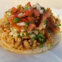 Soft Taco · Corn tortilla with choice of meat, onions, cilantro, salsa