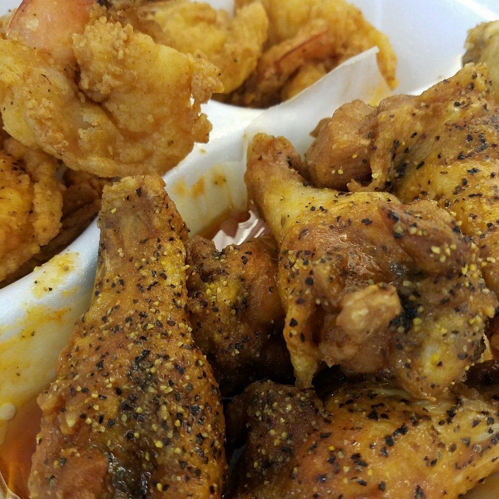 Wings and Shrimp · 