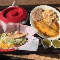 Crispy Enchilada Plate · 