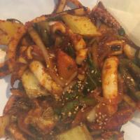 Spicy Stir Fried Squid · 