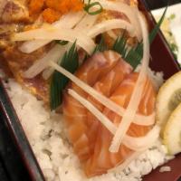 Salmon Sashimi & Ikura Don · 