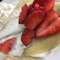 Strawberry Cheesecake Crepes · 