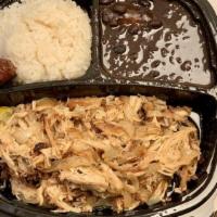 Lechon Asado · Roast pork. Traditionally dish marinated in tropical spices and mojo juice. Oven roasted the...