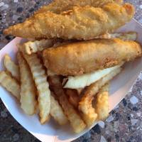 Fish and Chips · 3 pieces of Cod with fries