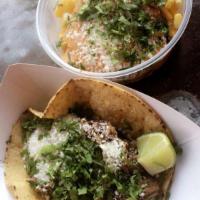 Barbacoa Taco · Beef tenderloin, chipotle salsa, shaved radish, cotija, cilantro.