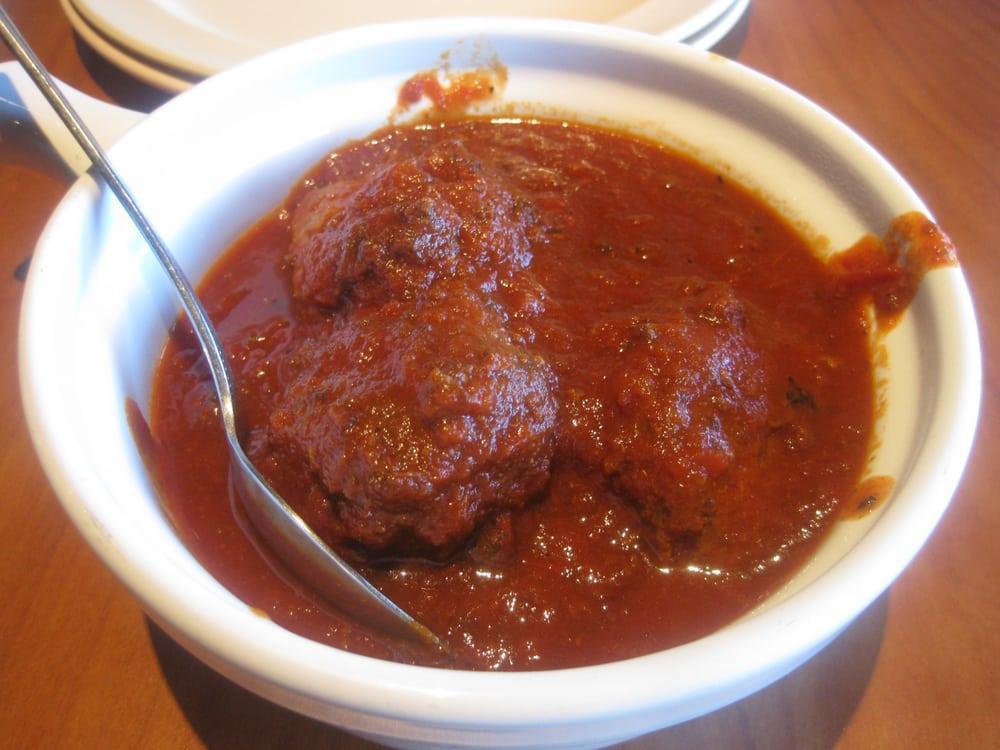 Meatballs · Three fresh homemade meatballs served with homemade meat sauce.
