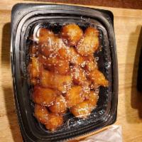 Sesame Chicken · Sweet and spicy sesame sauce. Served with rice. Hot and spicy.