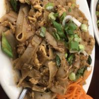 Pad Thai · All-time flavored Thai rice noodles with tofu, egg, bean sprouts, ground peanuts, and tamari...