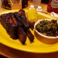 Ribs · Pork. Dry rubbed, and slow smoked pork, ribs brushed with our original BBQ sauce and finishe...