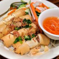 Vermicelli Noodles · Choice of chicken, pork, beef, tofu, or crispy spring rolls with vermicelli noodle with mixe...