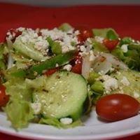 Greek Salad · Green leaf lettuce, Kalamata olives, feta, onions, pepperoncinis, cucumbers, cherry tomatoes...