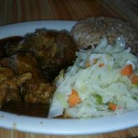 Stew Chicken · Served with choice of 2 sides.