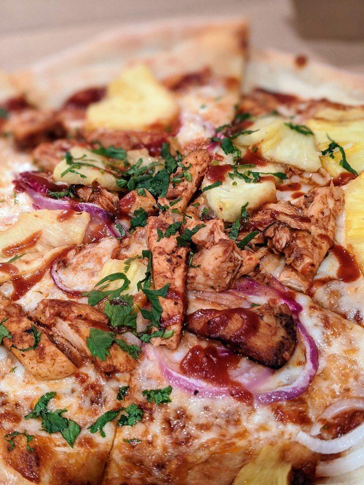 The Original BBQ Chicken Pizza · Created here in 1985. Our legendary BBQ sauce, smoked Gouda, red onions and fresh cilantro transform this original to iconic.