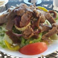 Greek Salad with Gyro · 