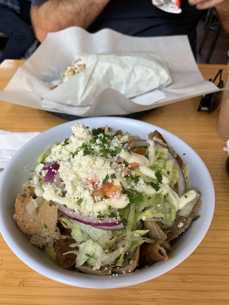 Gyro Bowl · Served with choice of meat over rice or salad. 